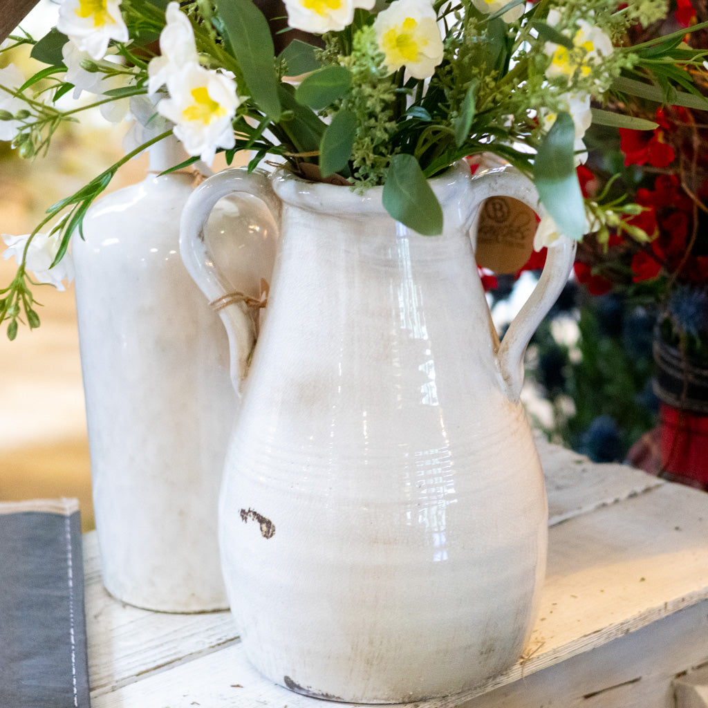 Stoneware Vase with Handles