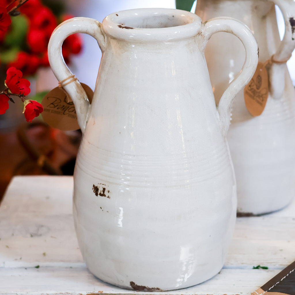 Stoneware Vase with Handles