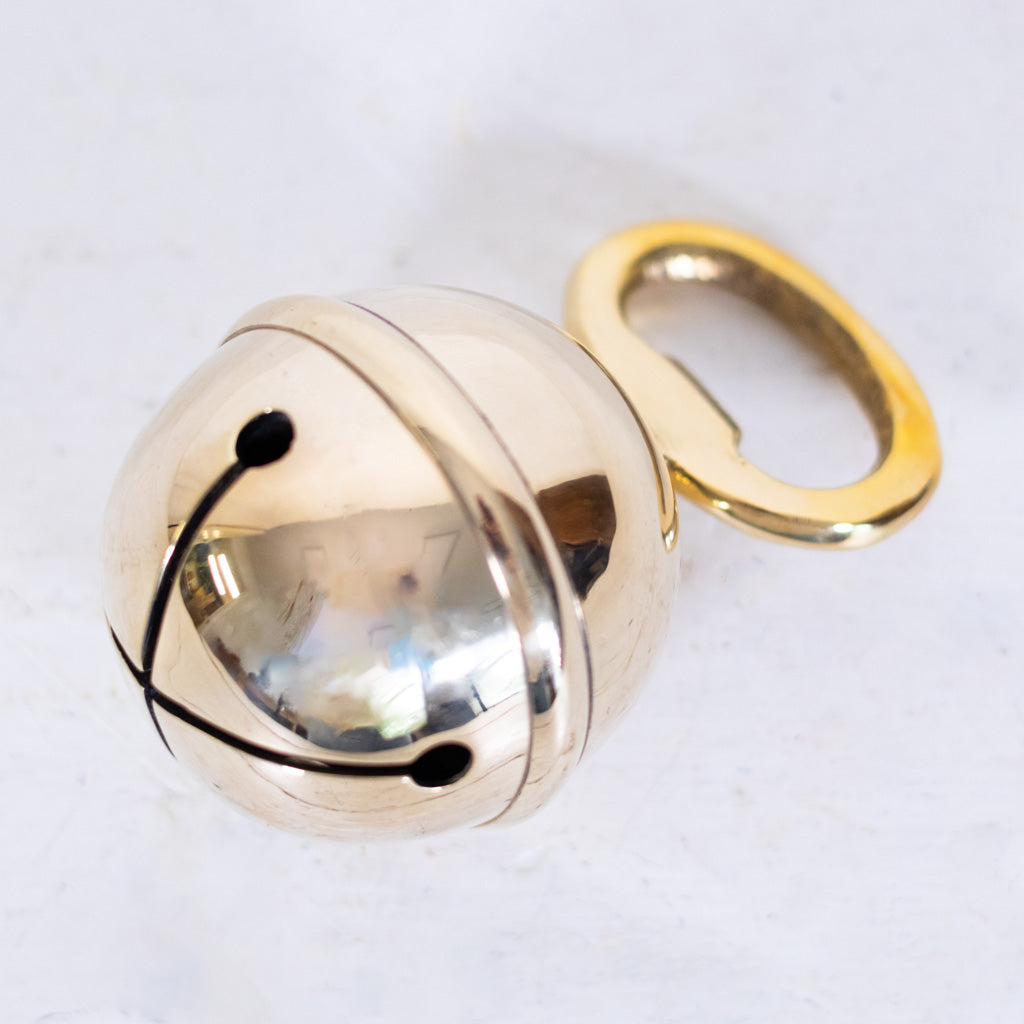 Brass Jingle Bell Bottle Opener
