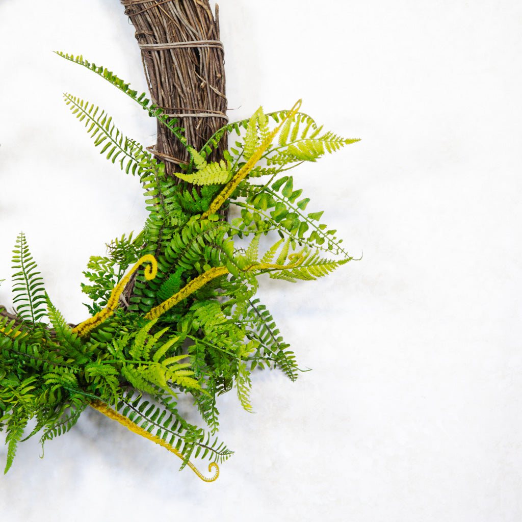 Oval Mixed Fern Wreath