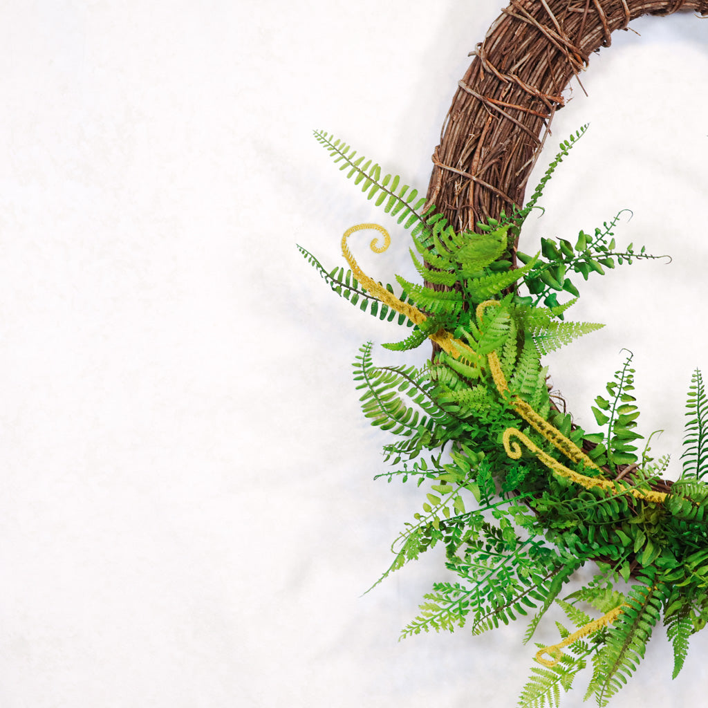 Oval Mixed Fern Wreath