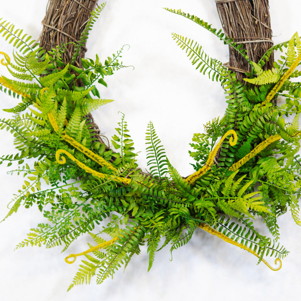 Oval Mixed Fern Wreath