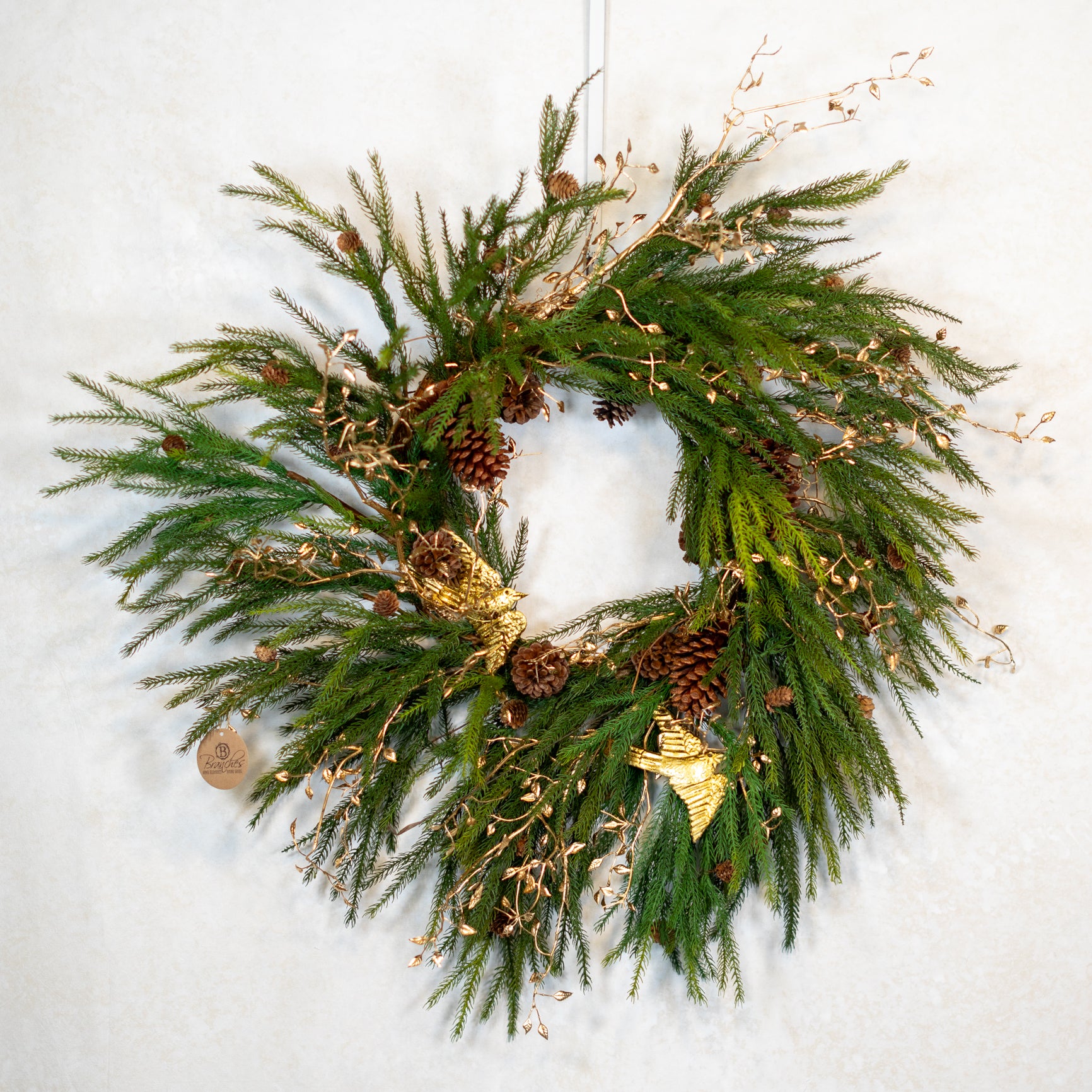 Gilded Wings Wreath