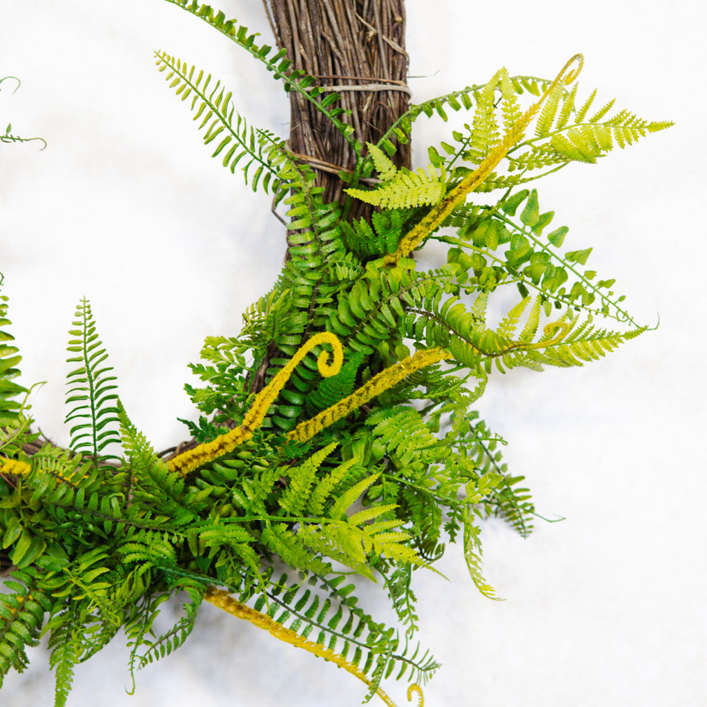 Oval Mixed Fern Wreath