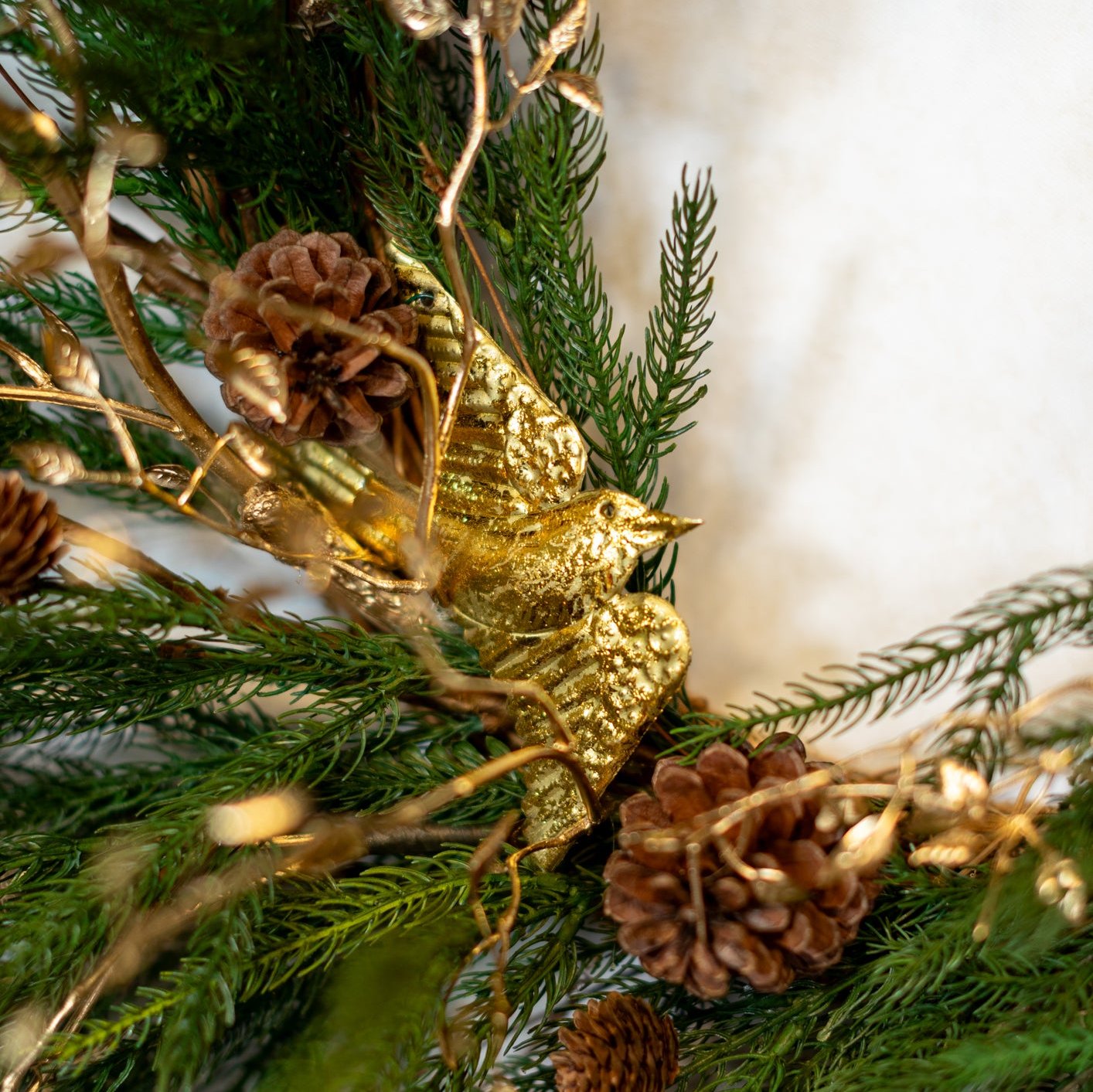 Gilded Wings Wreath