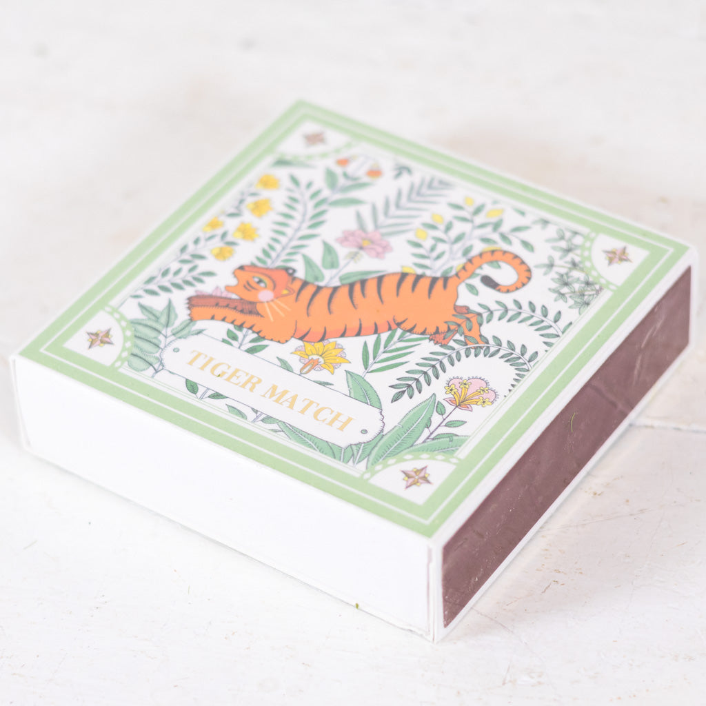 Green Tiger Match Box of Matches