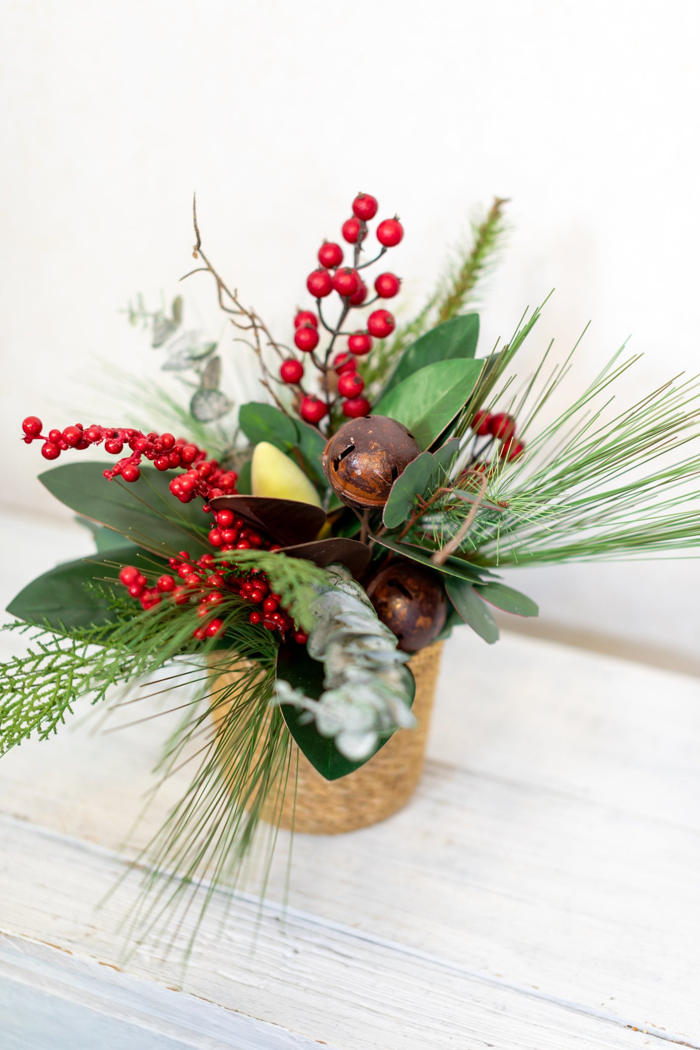 Jingle Bell Holiday Petite Bouquet Drop In