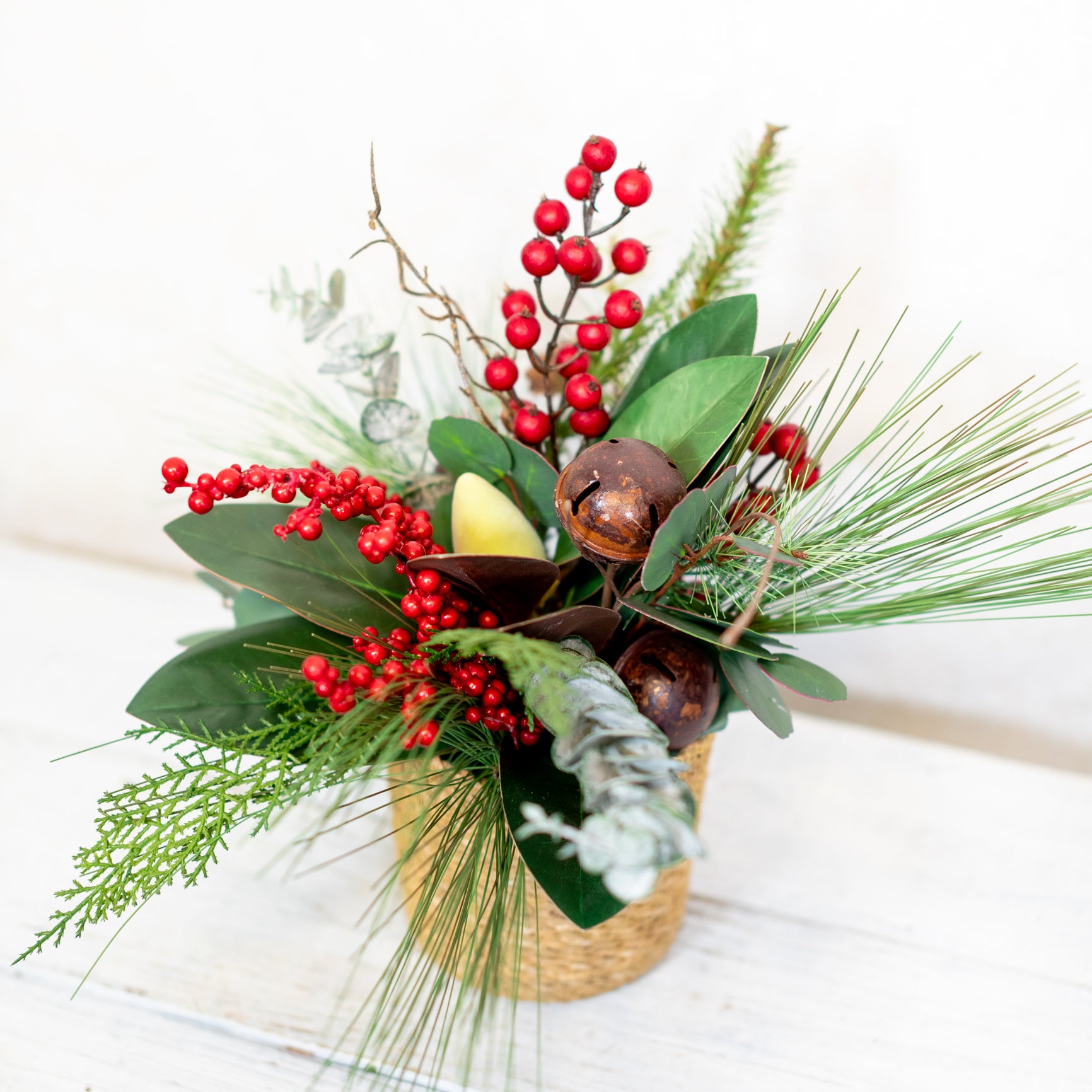 Jingle Bell Holiday Petite Bouquet Drop In