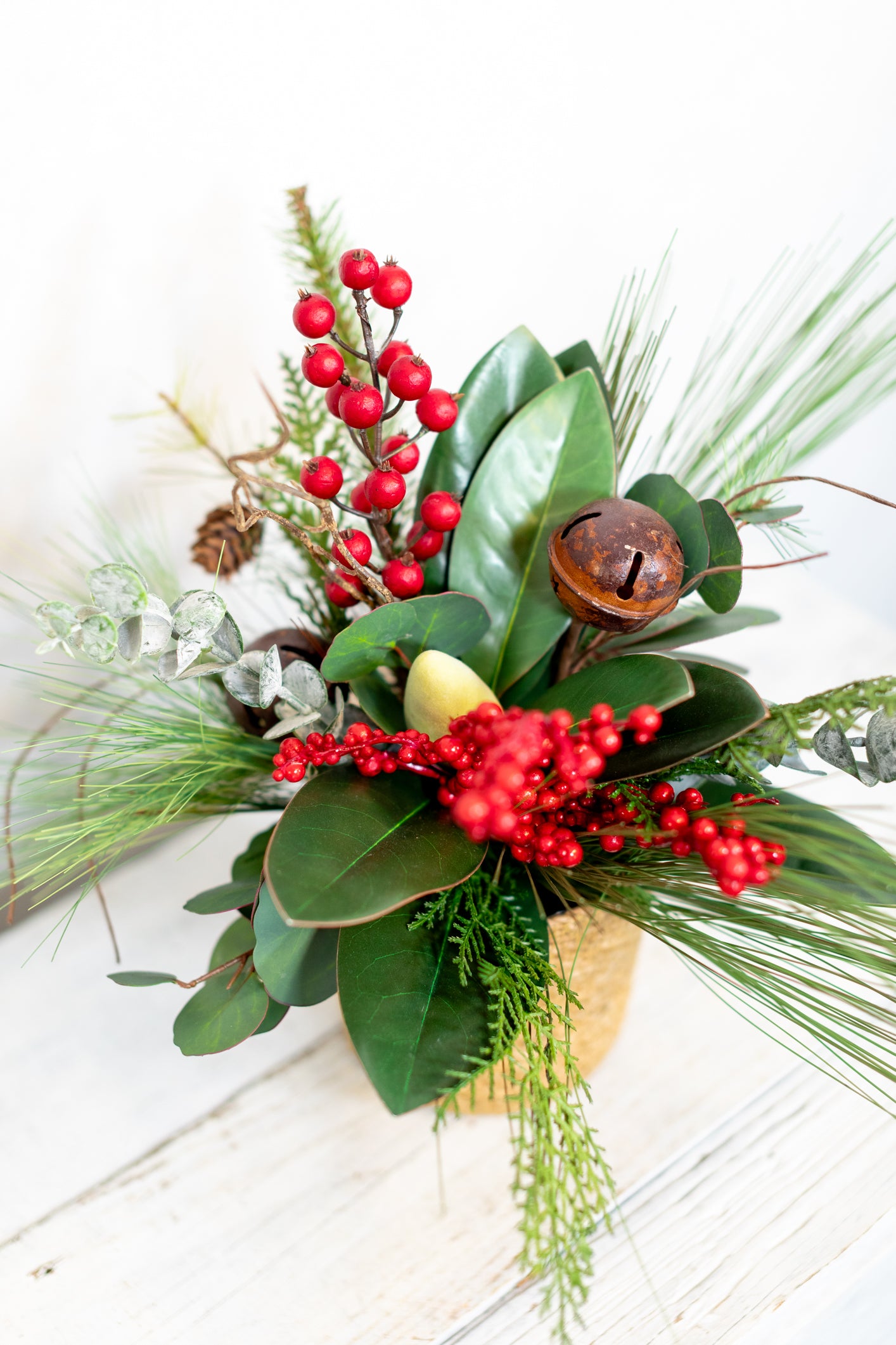 Jingle Bell Holiday Petite Bouquet Drop In