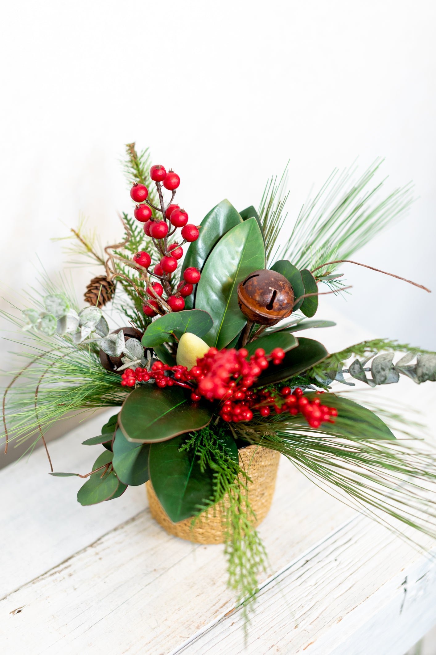 Jingle Bell Holiday Petite Bouquet Drop In