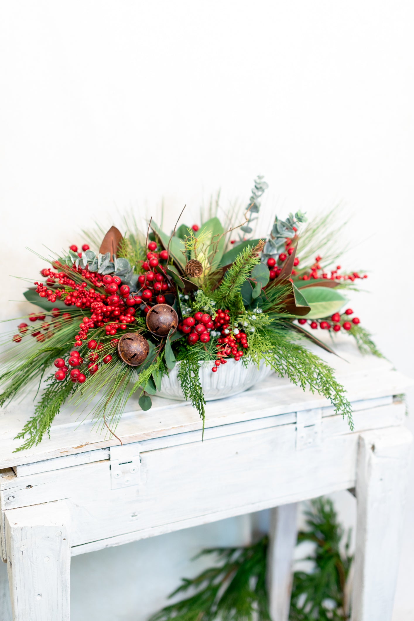 Jingle Bell Holiday Centerpiece Drop In