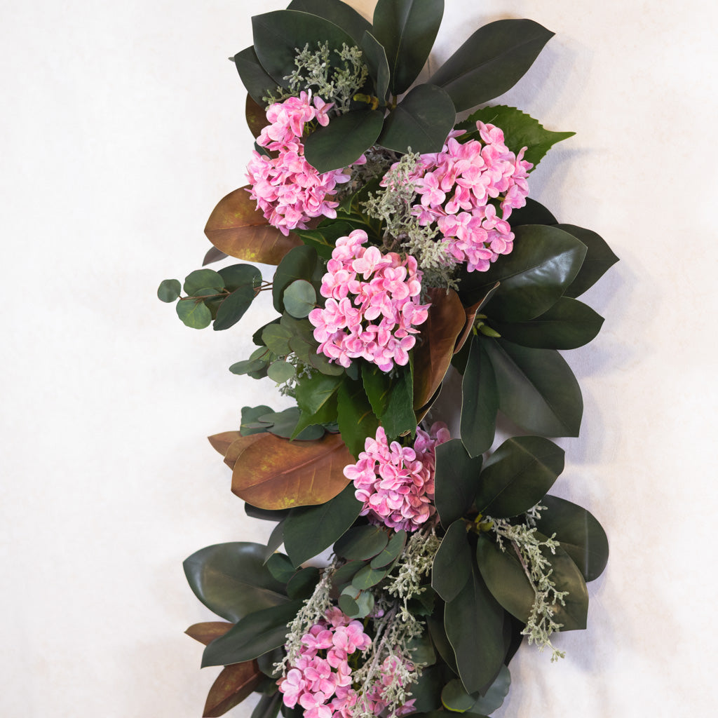 Garden Cut Pink Hydrangea Down Drop