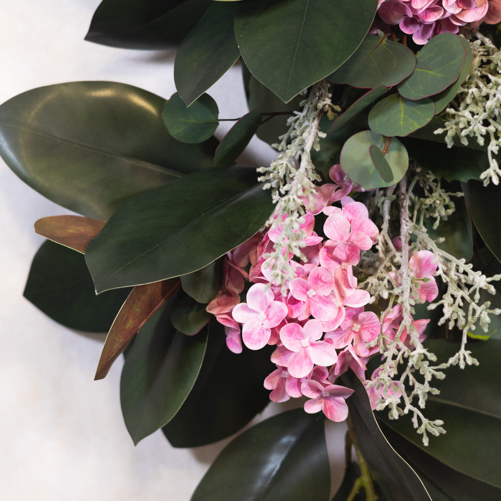 Garden Cut Pink Hydrangea Down Drop