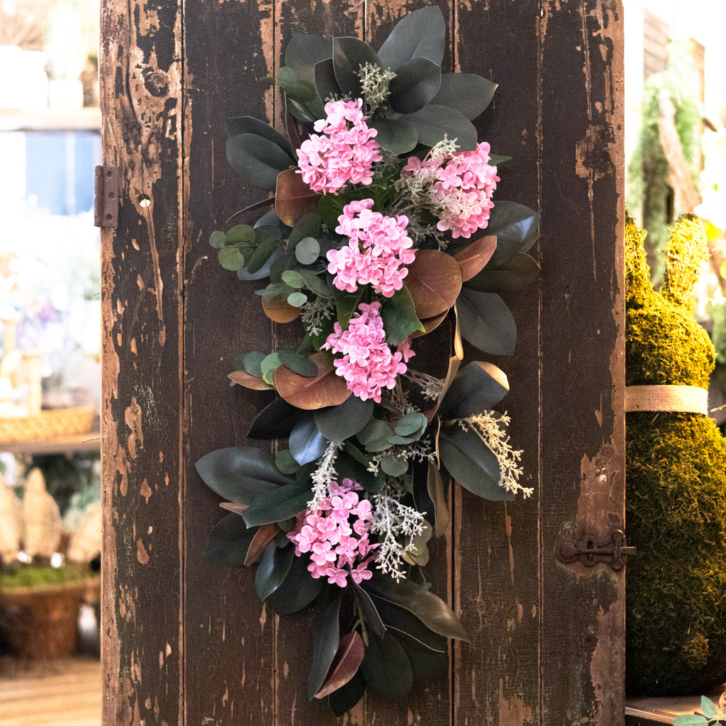 Garden Cut Pink Hydrangea Down Drop