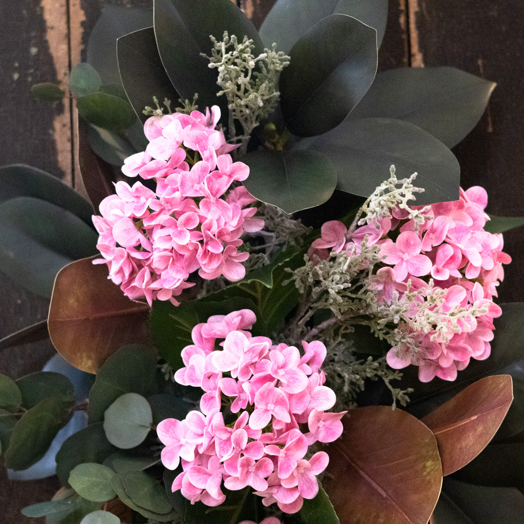 Garden Cut Pink Hydrangea Down Drop