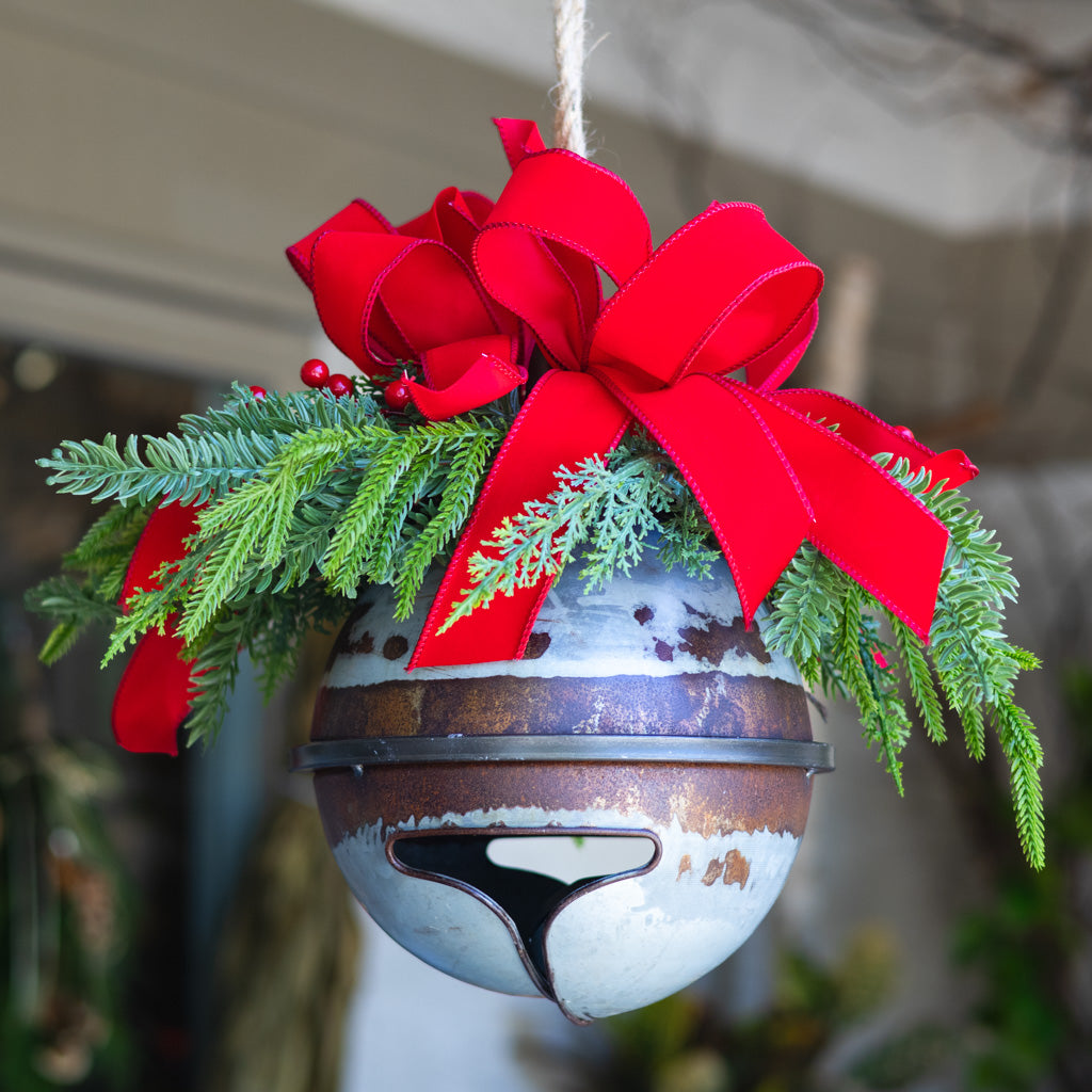 Hanging Decorated Holiday Jingle Bell
