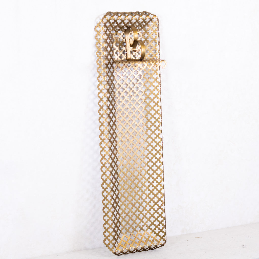 Mid Century Metal Mesh Wall Sconce