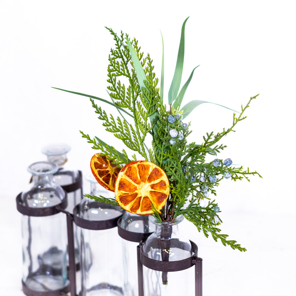 Orange Grove Evergreen Mini Bouquet