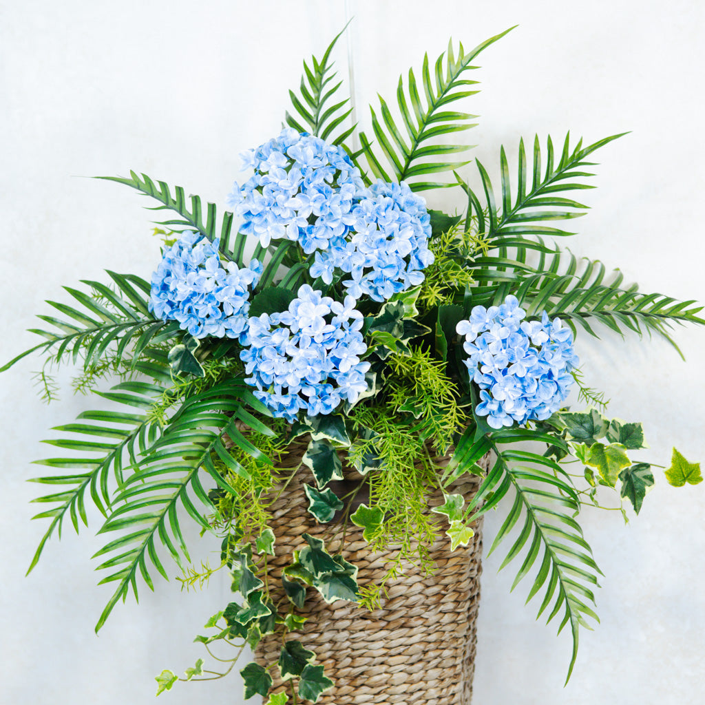 Blue Hydrangea Mix Elongated Drop In