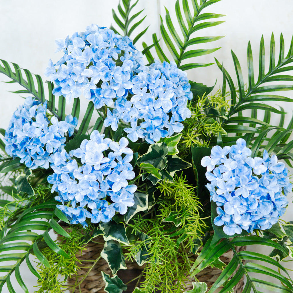 Blue Hydrangea Mix Elongated Drop In