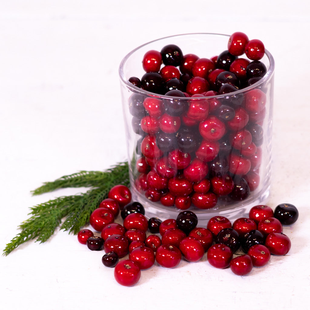 Acetate Tube of Mixed Red Holiday Berries
