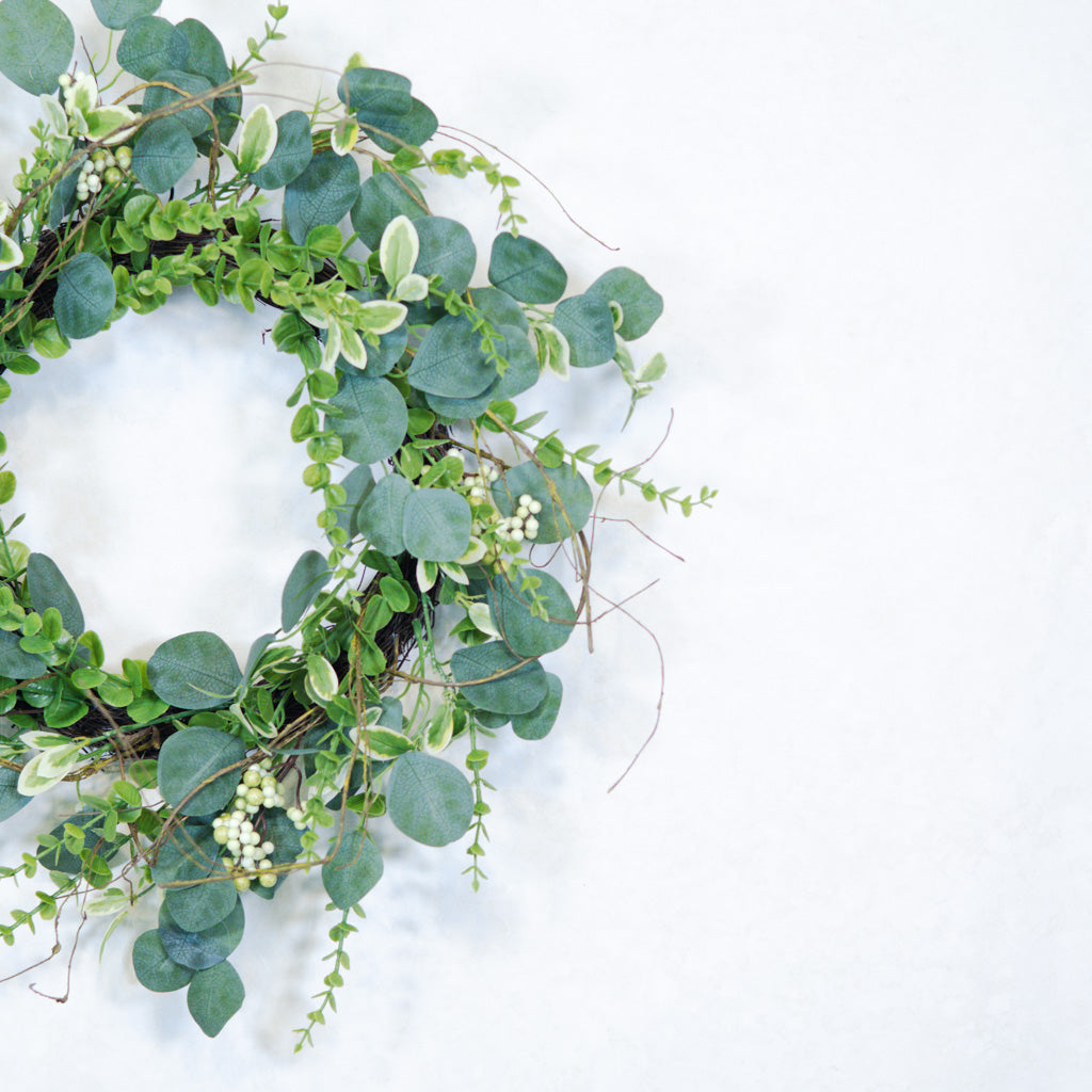 Mixed Eucalyptus and Berry Wreath