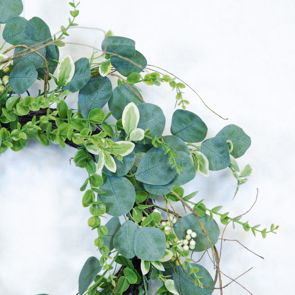 Mixed Eucalyptus and Berry Wreath