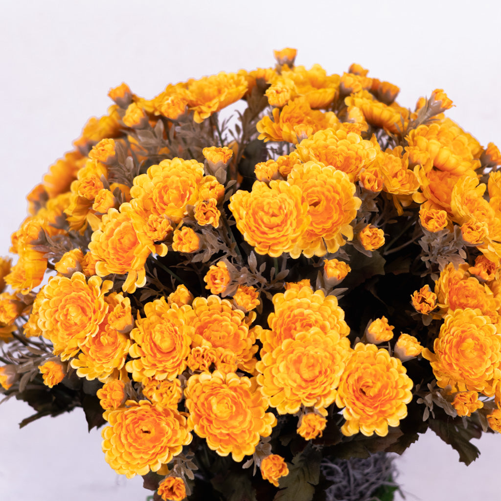 Mum Double Drop In Gold Yellow