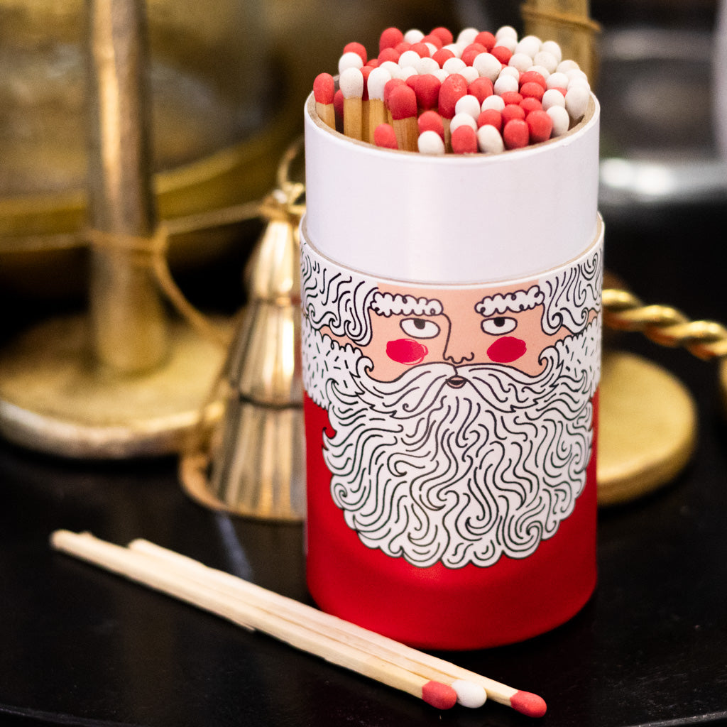 Father Christmas Large Cylinder Matches
