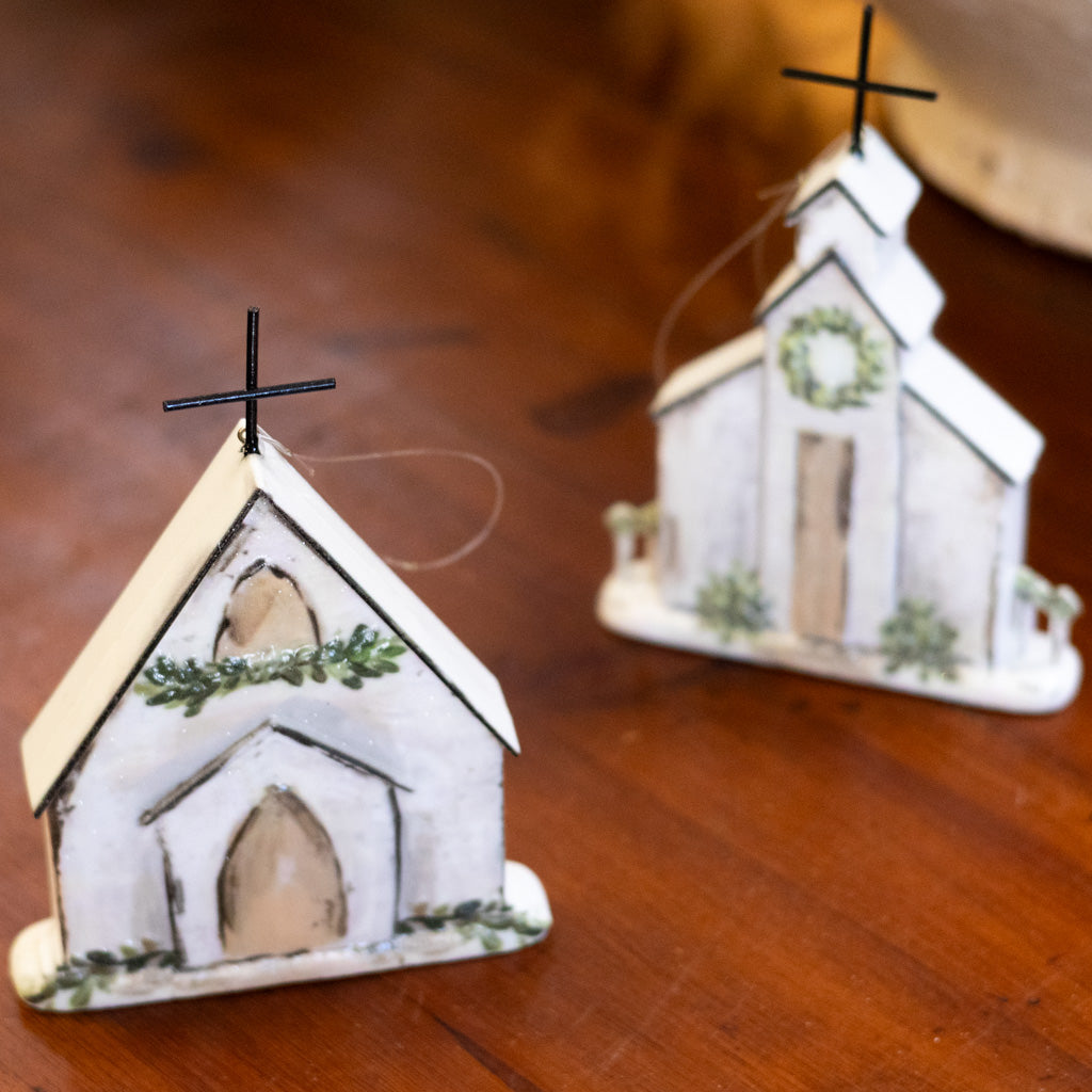 Church with Garland Ornament