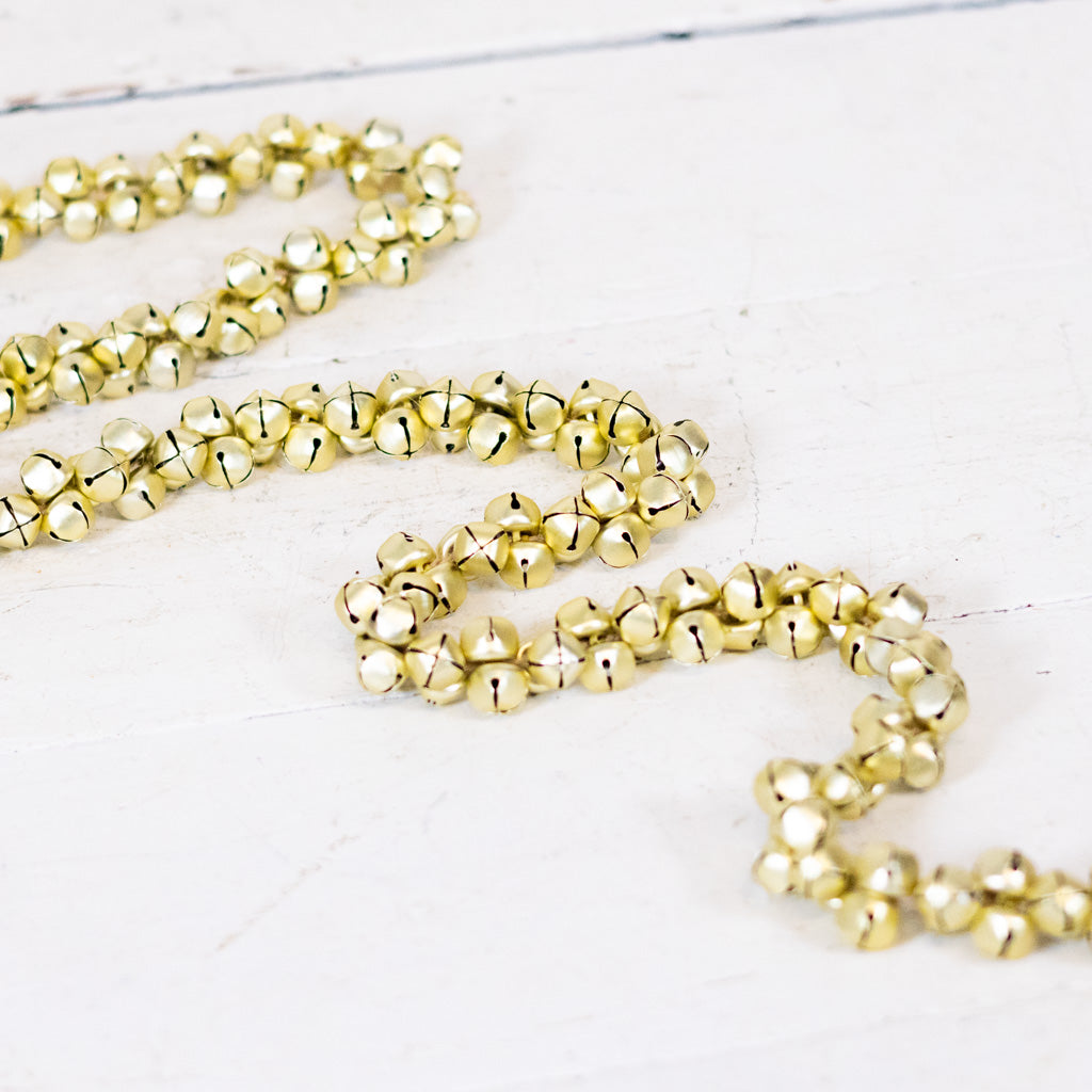 4ft. Jingle All The Way Gold Bell Garland