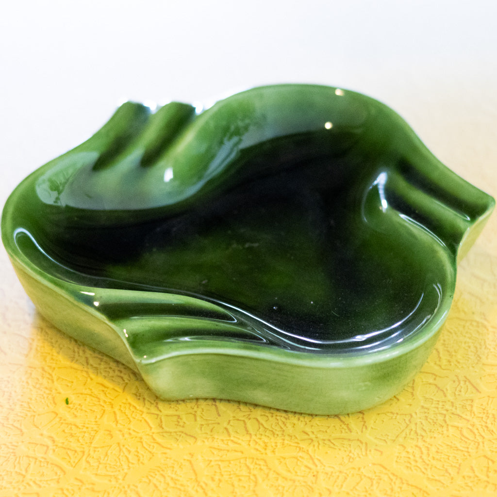 MCM Green Ceramic Trivet Dish