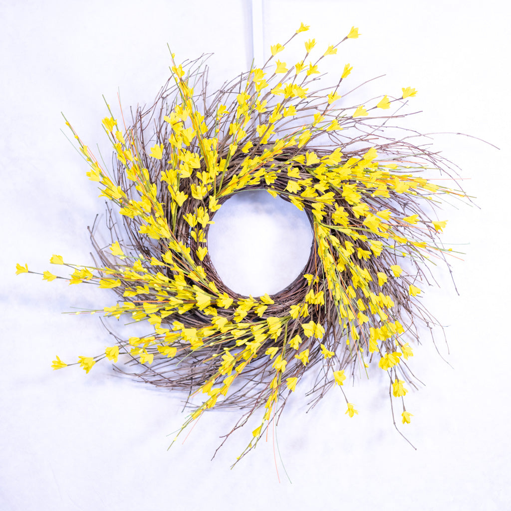 Yellow Forsythia Wreath