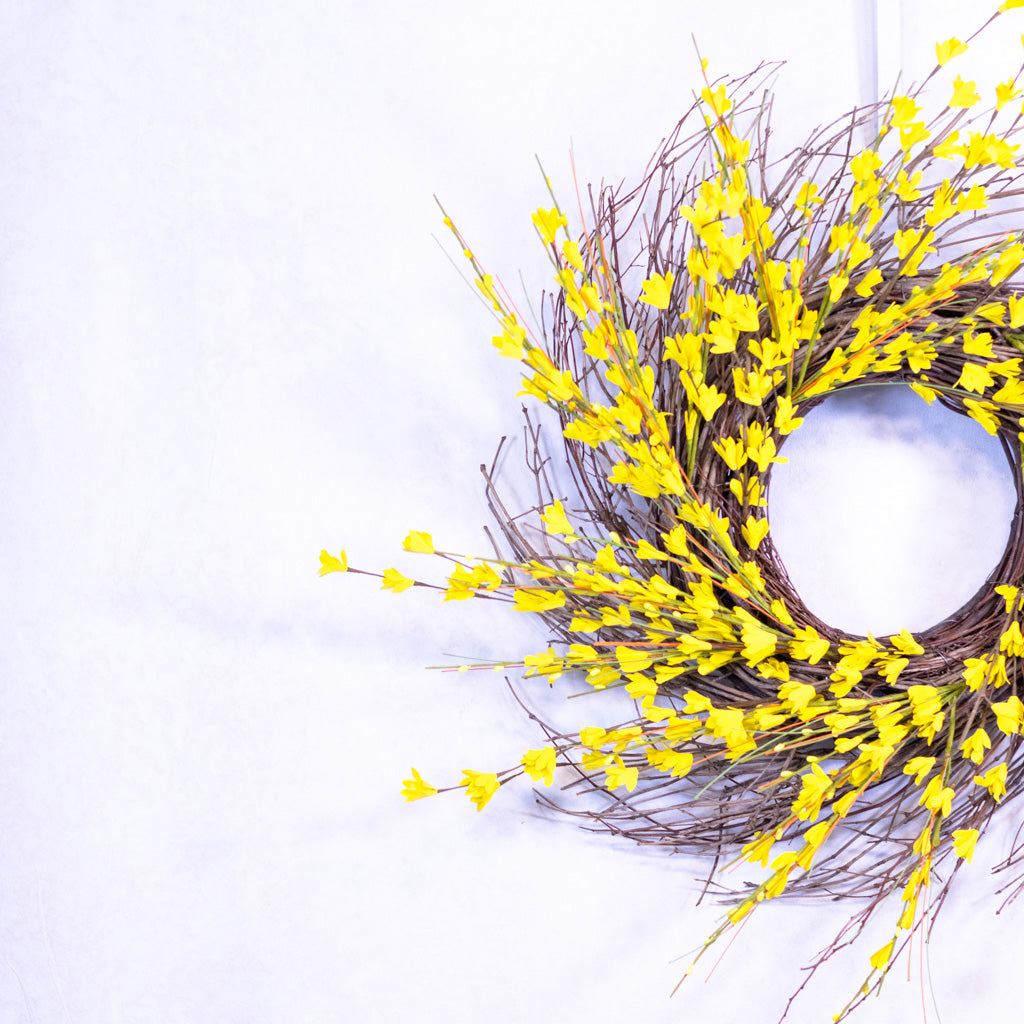 Yellow Forsythia Wreath