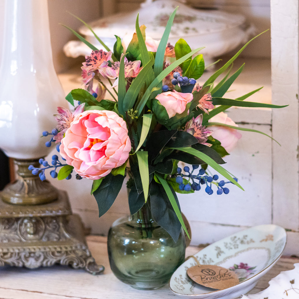 Peony and Armeria Bouquet Drop In