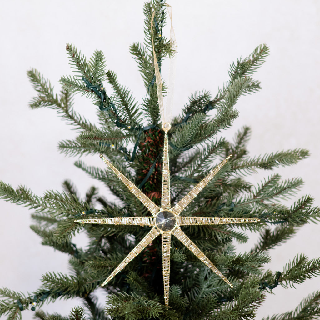 Desert Star Metal Champagne Ornament Small