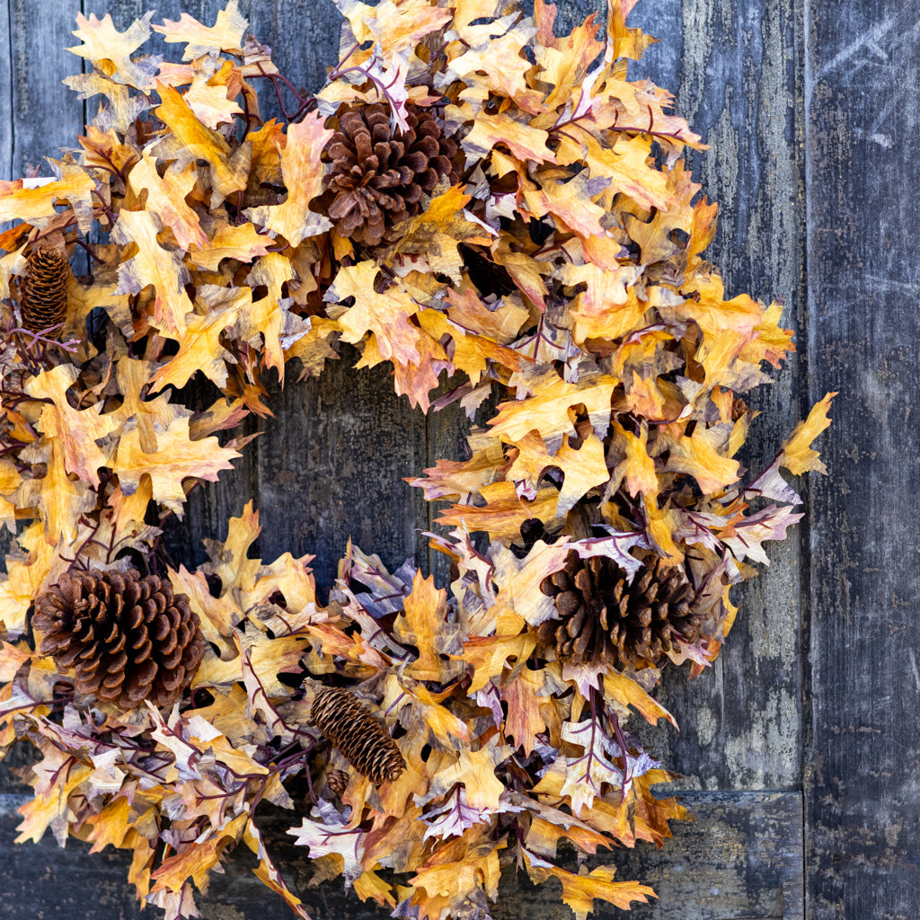 26"D Autumn Maple Leaf Wreath