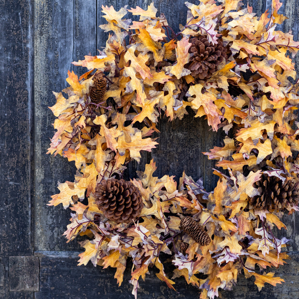 26"D Autumn Maple Leaf Wreath
