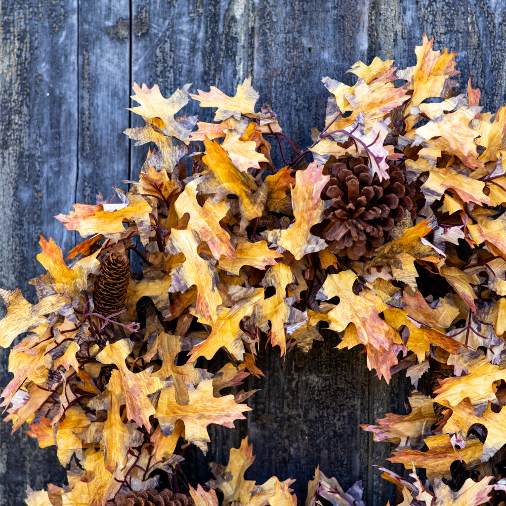 26"D Autumn Maple Leaf Wreath