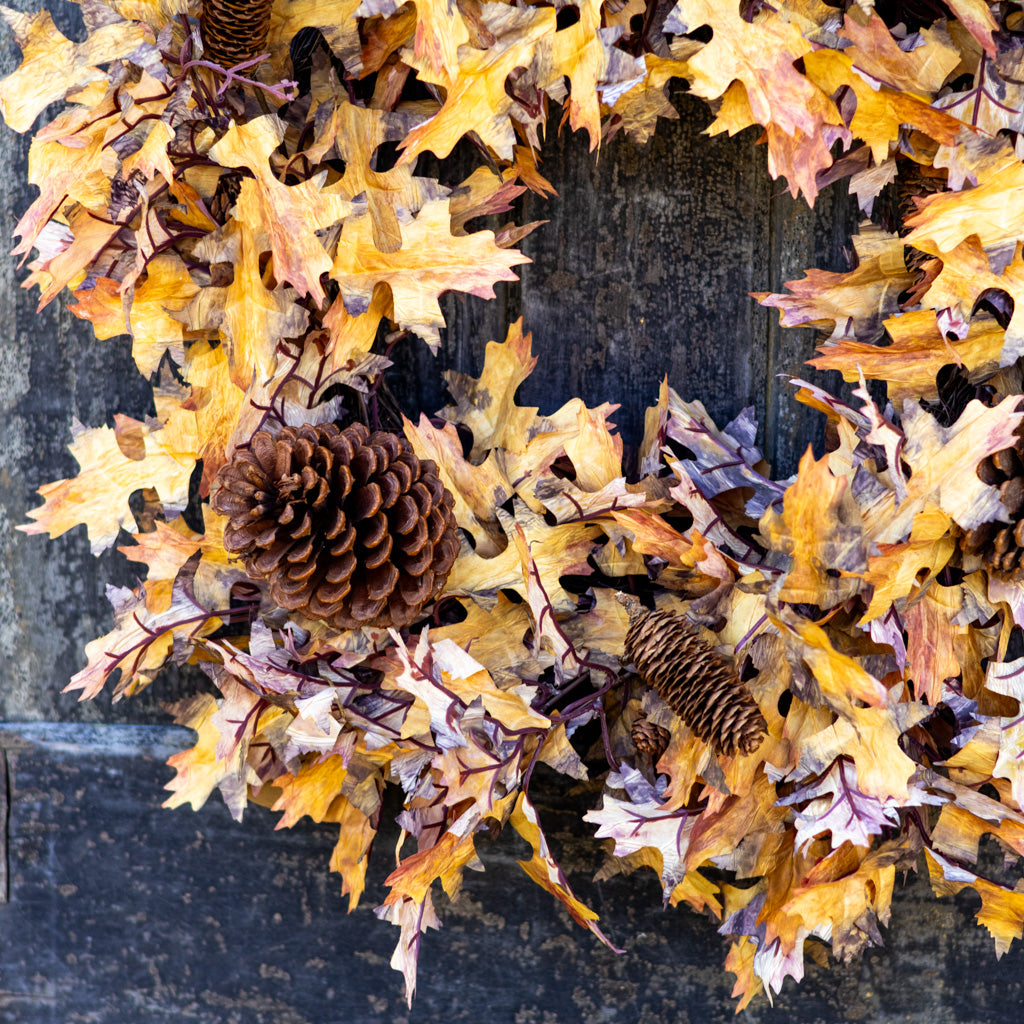 26"D Autumn Maple Leaf Wreath