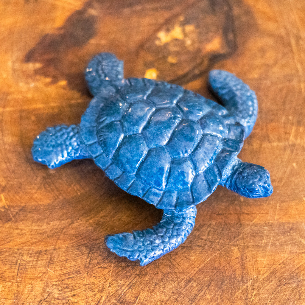 Blue Baby Sea Turtle Ceramic