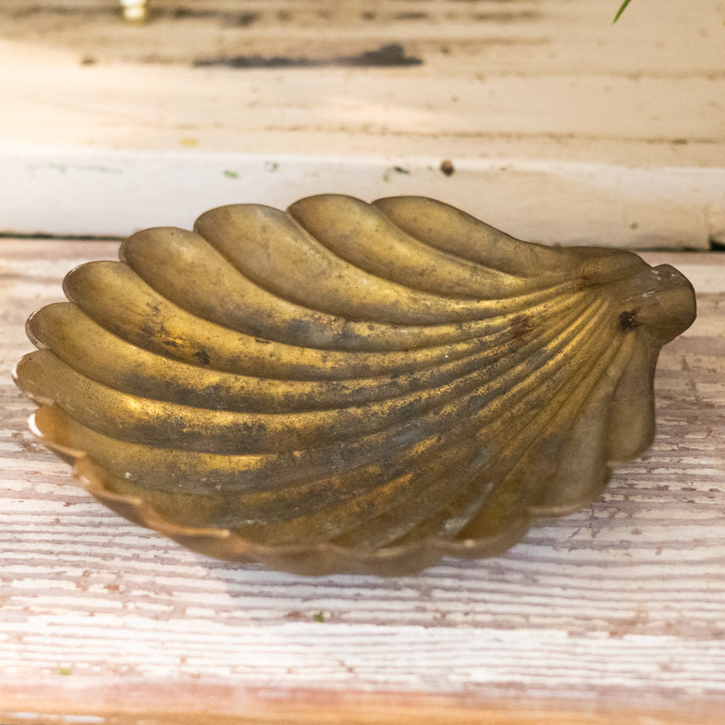 Vintage Brass Sea Shell