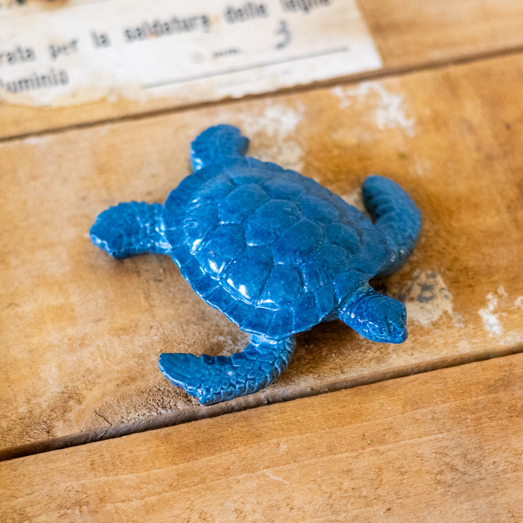 Blue Baby Sea Turtle Ceramic