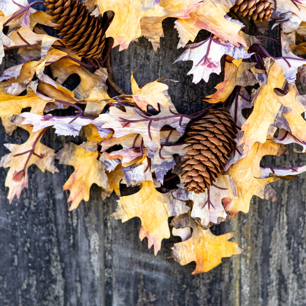 Autumn Maple Leaf Candle Ring