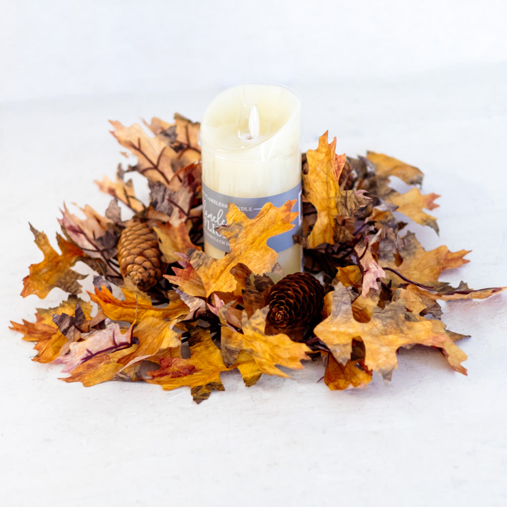 Autumn Maple Leaf Candle Ring