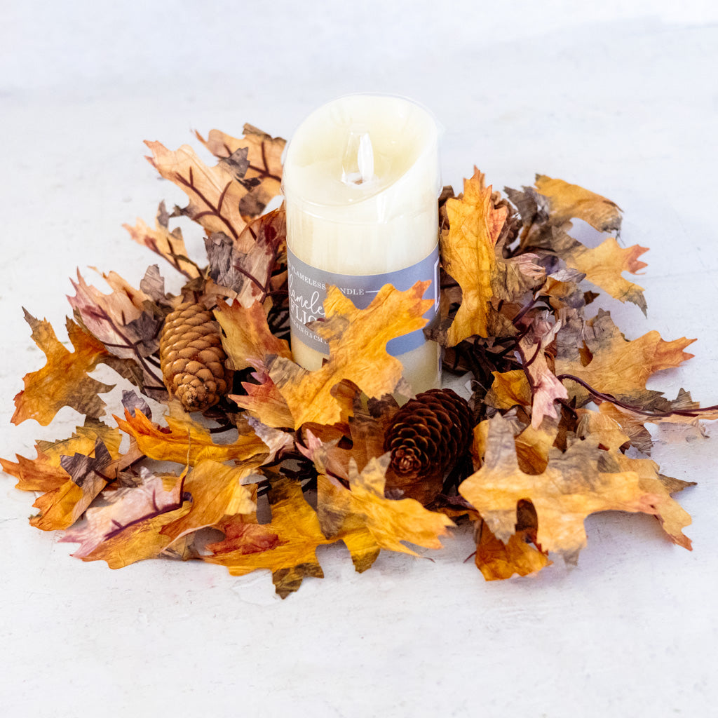 Autumn Maple Leaf Candle Ring