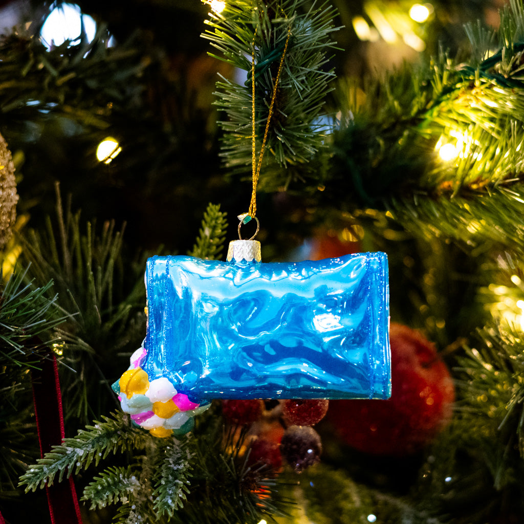 Bag of Gummy Cluster Candy Glass Ornament