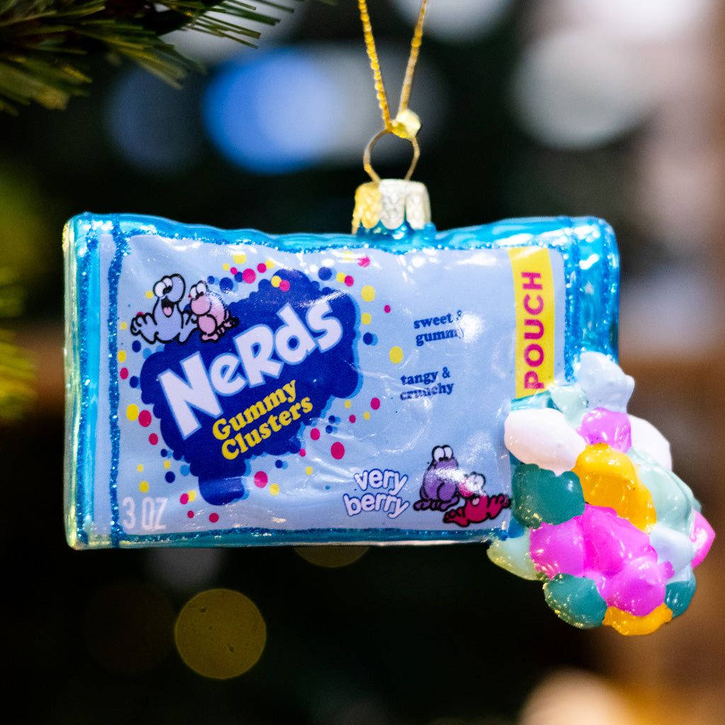 Bag of Gummy Cluster Candy Glass Ornament
