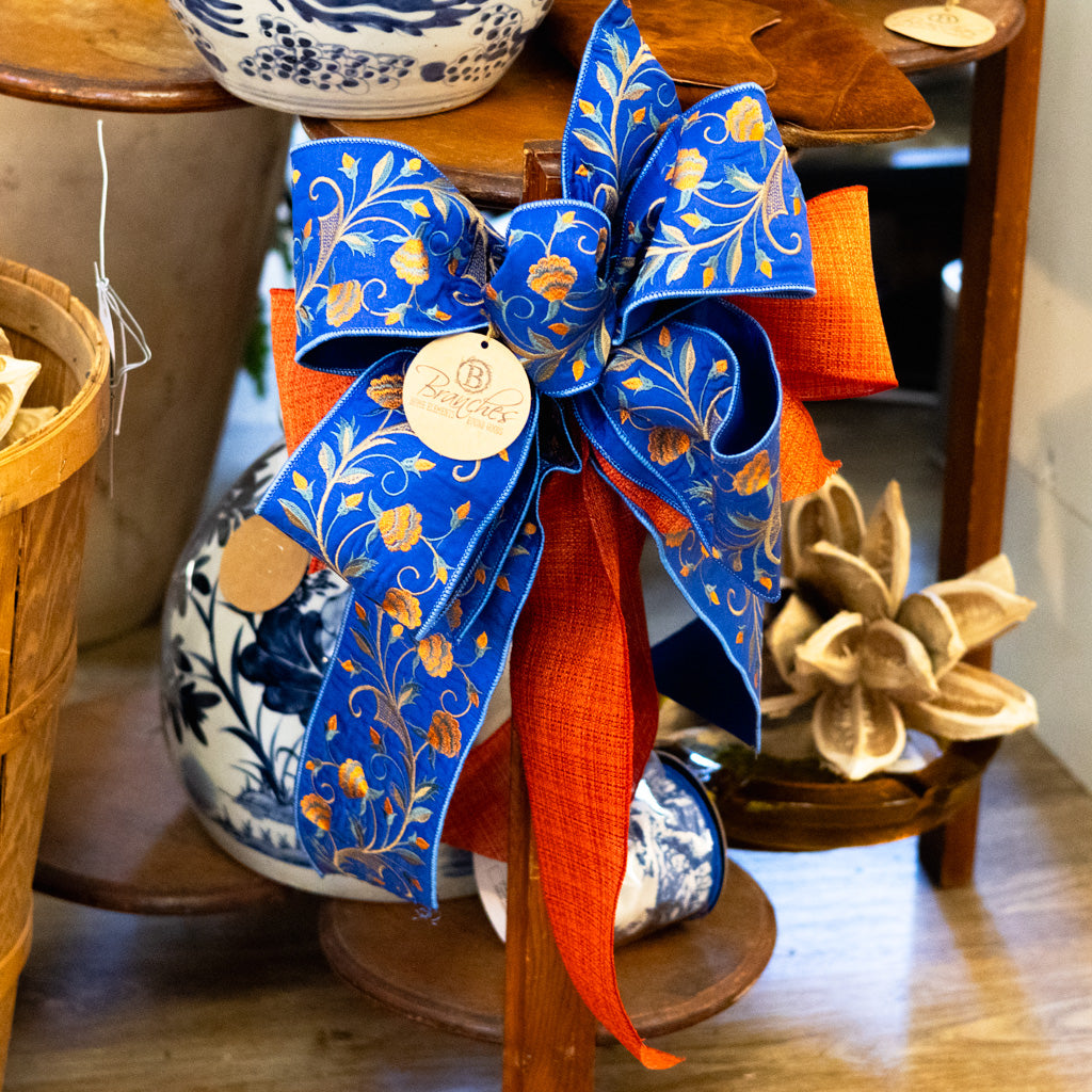 Blue Amber Bow