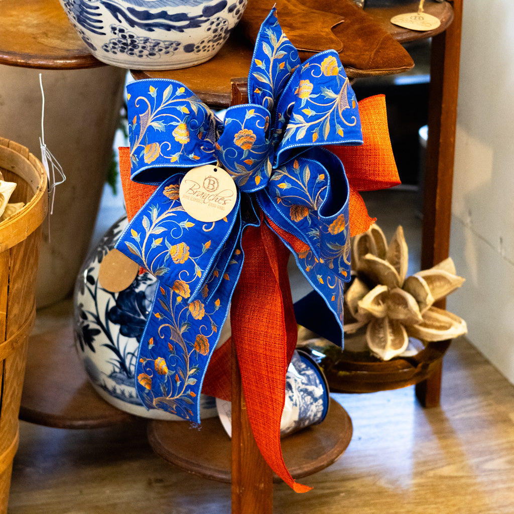 Blue Amber Bow